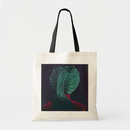 Groene Turban Tote Bag (Voorkant)