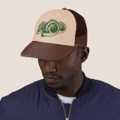 Groene turbo's trucker pet (In situ)