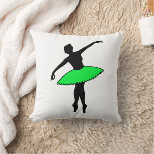 Groene Tutu Ballet Danser Ballerina Dance Teacher Kussen