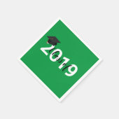 Groene Typografie Afstuderen Klasse van 2019 Servet (Hoek)