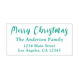 Groene Typografie Minimale Eenvoudige Moderne Kers Zelfinktende Stempel