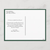 Groene typografie Prettig kerstfeest Drie foto Feestdagenkaart (Achterkant)