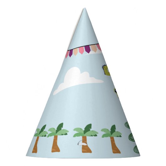 Groene tyrannosaurus Rex/T-Rex verjaardag Feesthoedjes (Links)