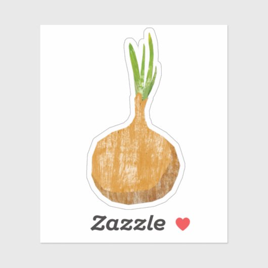 groene ui sticker (Vel)