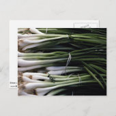 Groene uien briefkaart (Voorkant / Achterkant)