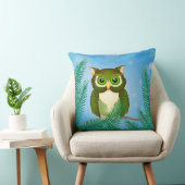 Groene Uil Kussen (Stoel)