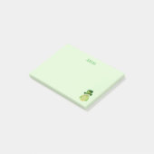 Groene Uil St Patrick Day Post-it® Notes (Schuin)