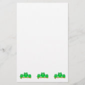 Groene Uilen Ontwerp Briefpapier (Voorkant)
