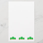 Groene Uilen Ontwerp Briefpapier (Achterkant)