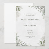 Groene uitnodiging (Voorkant / Achterkant)