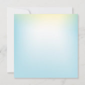 Groene uitnodiging van de Birthday Party van het K (Achterkant)