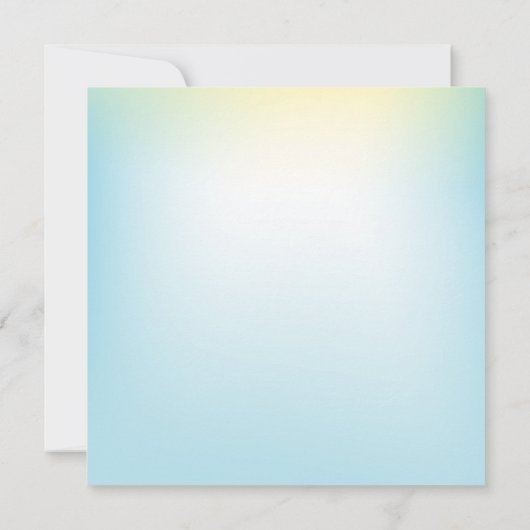 Groene uitnodiging van de Birthday Party van het K (Achterkant)