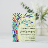 Groene uitnodiging van de Groene Familie van de Bo (Staand voorkant)