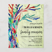 Groene uitnodiging van de Groene Familie van de Bo (Voorkant)