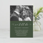 Groene uitstel van de bruiloft We doen het nog ste Aankondiging (Staand voorkant)