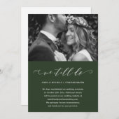 Groene uitstel van de bruiloft We doen het nog ste Aankondiging (Voorkant / Achterkant)