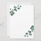 Groene Uitvlucht Bewaar De Datum Uitnodiging (Achterkant)