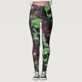 Groene Undead Zombie Leggings (Voorkant)