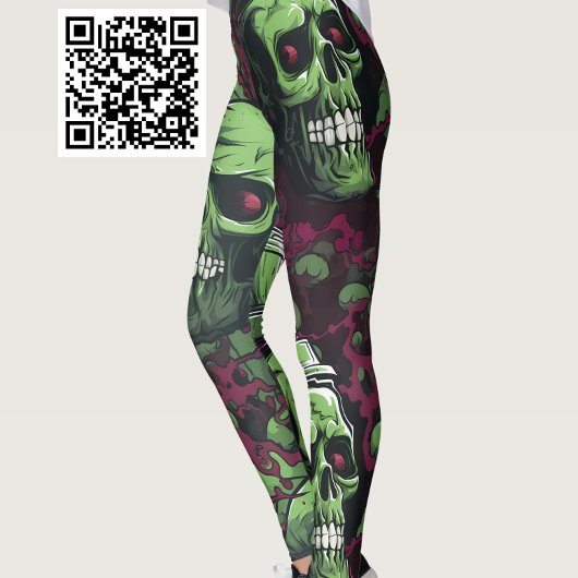 Groene Undead Zombie Leggings