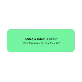 Groene unieke creatieve schone stijlvolle familien etiket