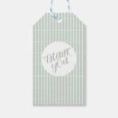 Groene unieke strepen cadeaulabel (Voorkant)