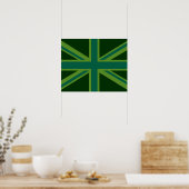 Groene Union Jack Vlag Decoratie (Keuken)