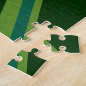 Groene Union Jack Vlag Decoratie Legpuzzel (Zijkant)