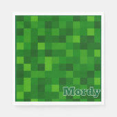 Groene upsherin servet (Voorkant)