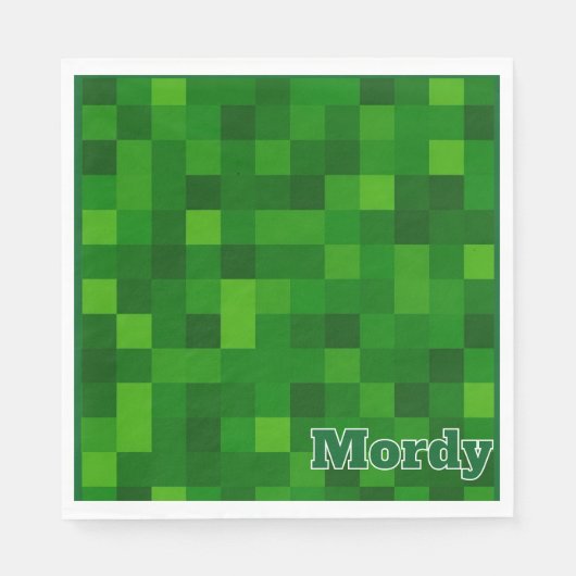 Groene upsherin servet (Voorkant)