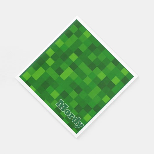 Groene upsherin servet (Hoek)