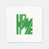 Groene Utah THUME Word Art Servet (Voorkant)