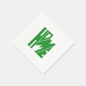 Groene Utah THUME Word Art Servet (Hoek)