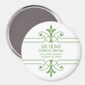 Groene v2 Fancy Versiering sparen de Magnet van de (Voorkant / Achterkant)