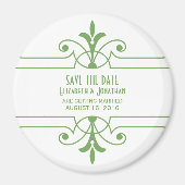 Groene v2 Fancy Versiering sparen de Magnet van de (Voorkant)