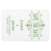 Groene v2 Fancy Versiering sparen de Magnet van de Magneet (Horizontaal)