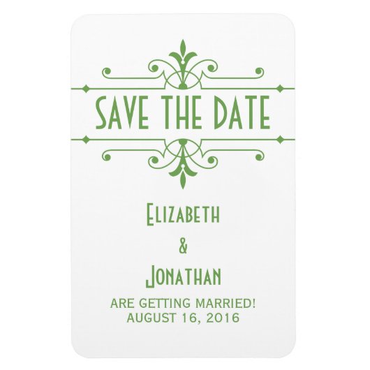 Groene v2 Fancy Versiering sparen de Magnet van de Magneet (Verticaal)