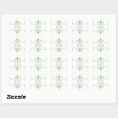 Groene v2 Fancy Versiering sparen de Stickers van  (Vel)
