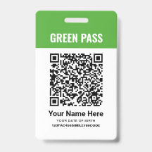 Groene Vaccinatiecertificaat PVC Gedrukt