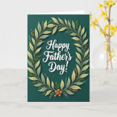 Groene Vaderdag wenskaart Kaart (Gele Bloem)
