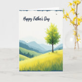 Groene vadersdag helling kaart (Gele Bloem)