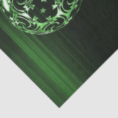 Groene vakantie kerst ornament weefsel papier (Detail)