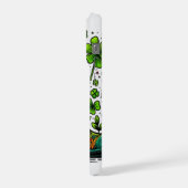 Groene vakantie laarzen telefoonhoes iPhone hoesje (Linkerkant)