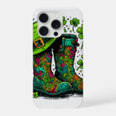 Groene vakantie laarzen telefoonhoes iPhone hoesje (Achterkant)