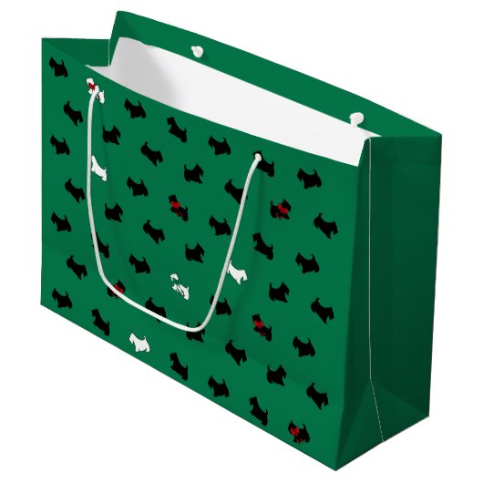 Groene vakantie Schotse Terriërs cadeautas (Voorkant Gekanteld)