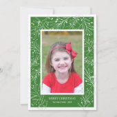 Groene Vakantie Winter takken | Foto 2017 Feestdagenkaart (Voorkant)