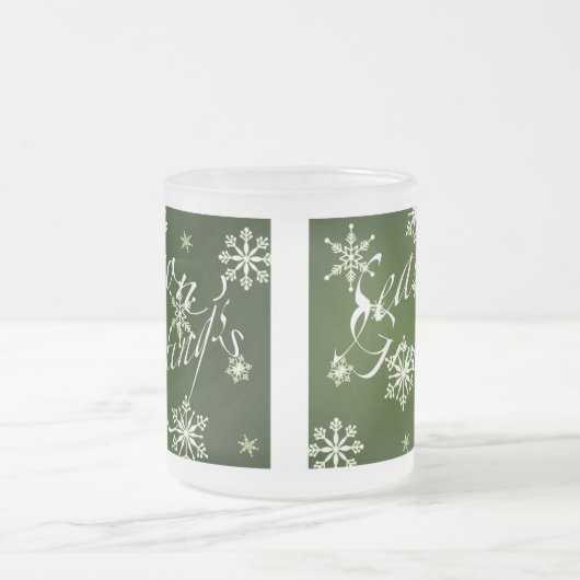 Groene vakantieGlazen Mok Reeks groene feestdagen (Center)