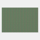 Groene vakantiethema inpakpapier vel (Voorkant 3)