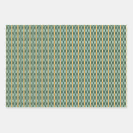 Groene vakantiethema inpakpapier vel