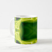 Groene vakken koffiemok (Voorkant links)