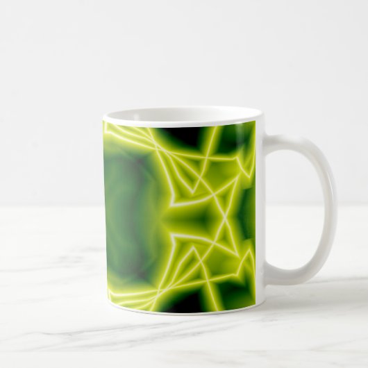 Groene vakken koffiemok (Rechts)